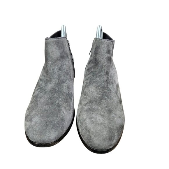 Sam Edelman Shoes Womens Size 8M Gray Suede Side Zip Ankle Booties - Picture 3 of 9
